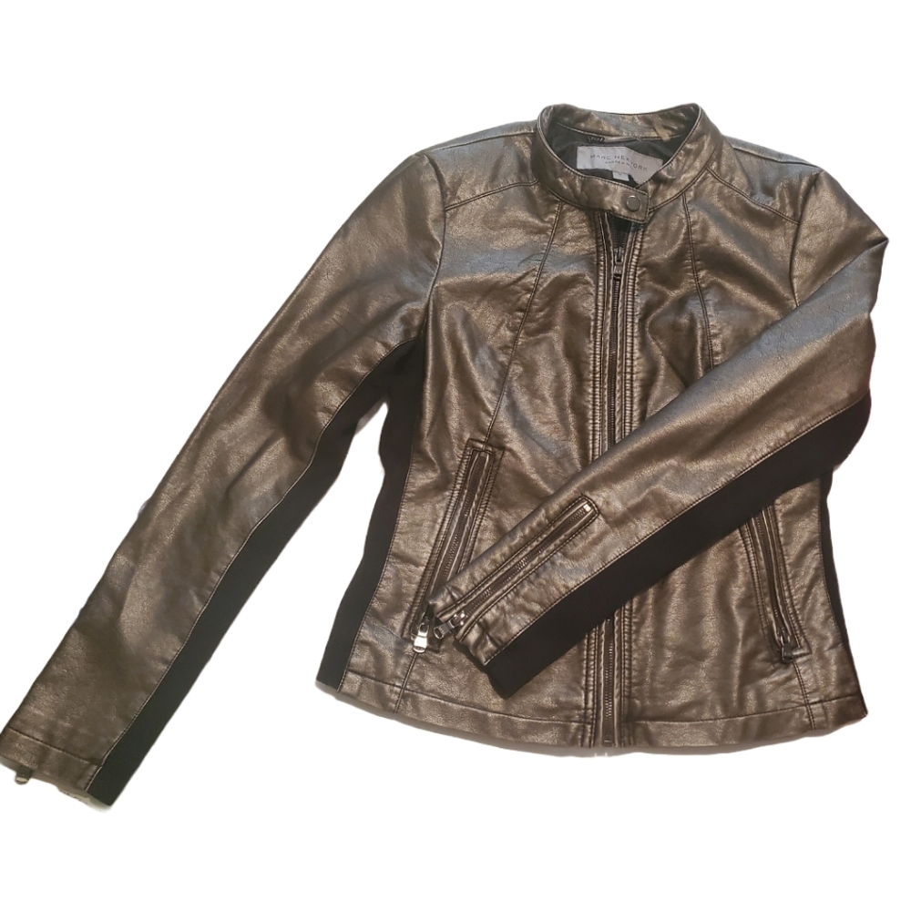 Marc New York Andrew Marc faux leather jacket coat